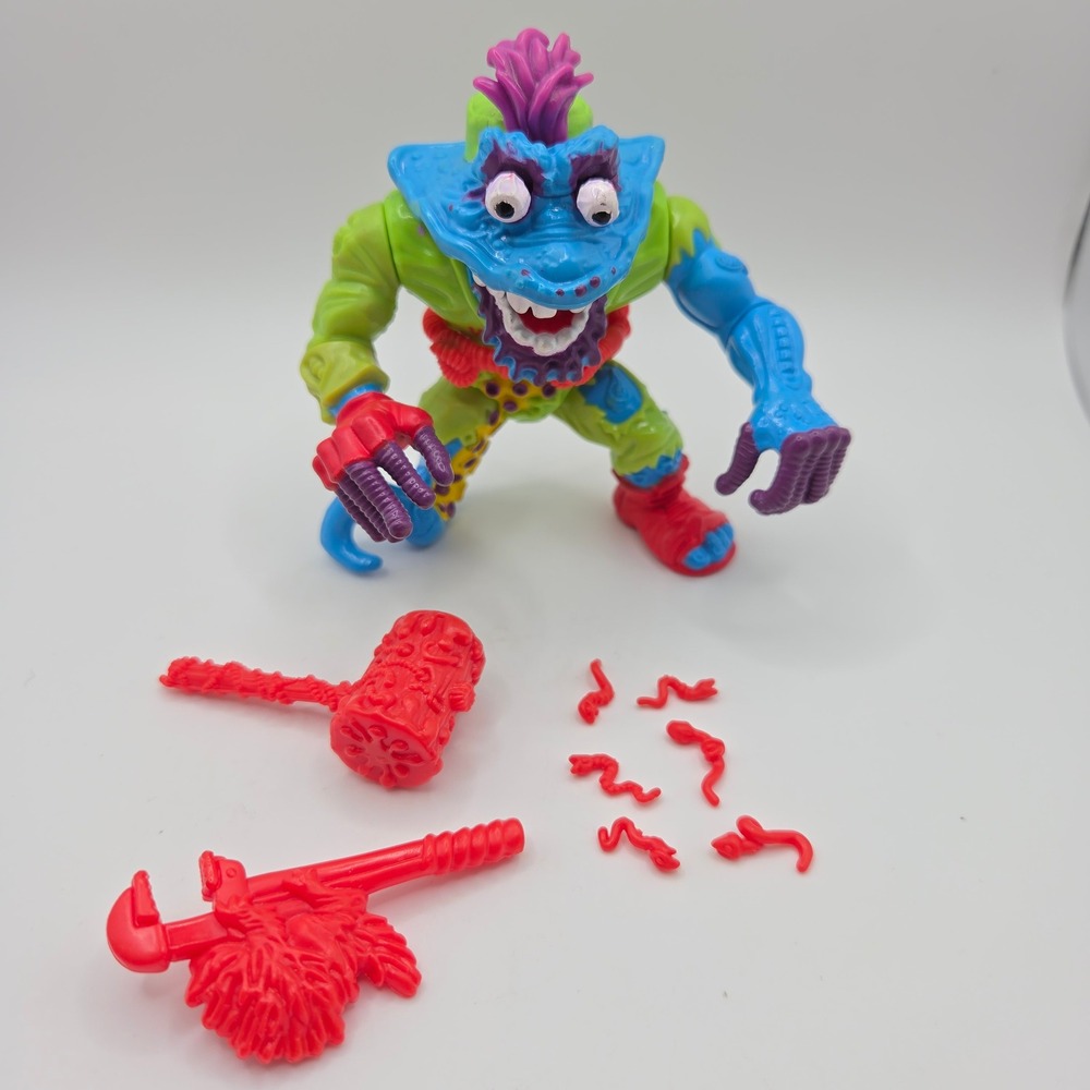TMNT Muckman Joe Eyeball Action Figure 1991 Playmates Toys Vintage Accessories